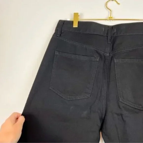 Express Straight Ankle Front High Waisted Ripped Jeans - Picture 12 of 13